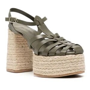 DEE OCLEPPO Tulum 115mm Leather Sandals, SIZE 10